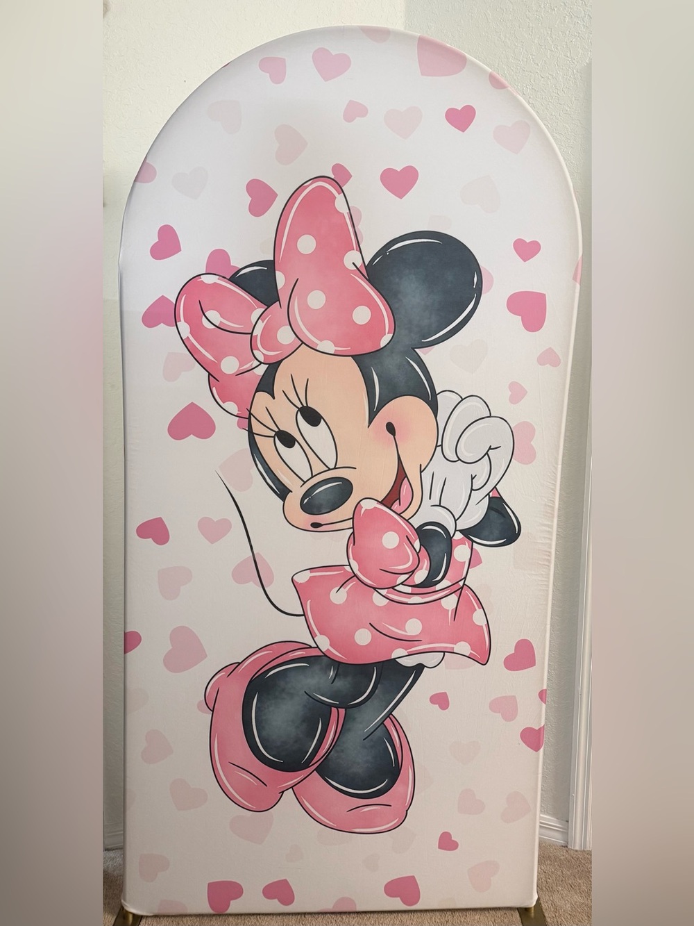 Minnie Mouse Birthday Arch Backdrop Cover (READ DESCRIPTION)